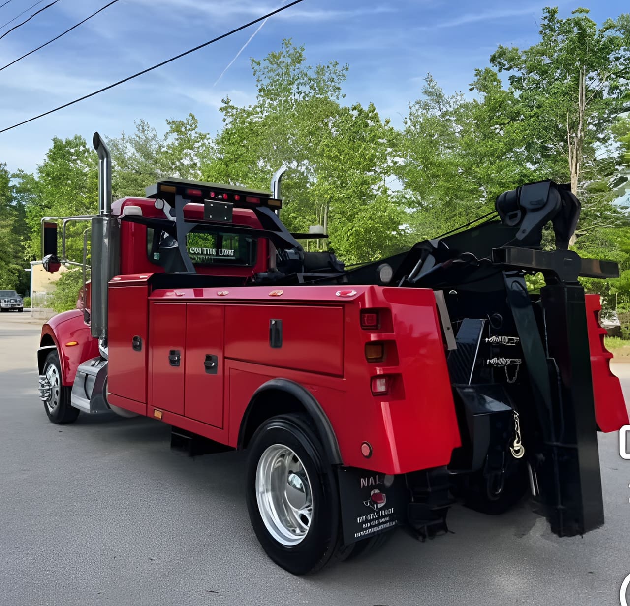 R3P Transport heavy wrecker boom and underlift